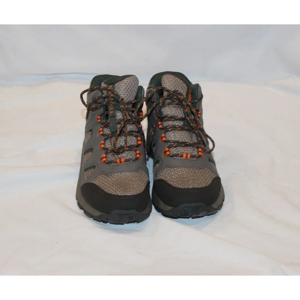 Merrell Unisex Kid OAKCREEK MID LACE WATERPROOF Backpacking Boots GRAY‎ GREEN 13